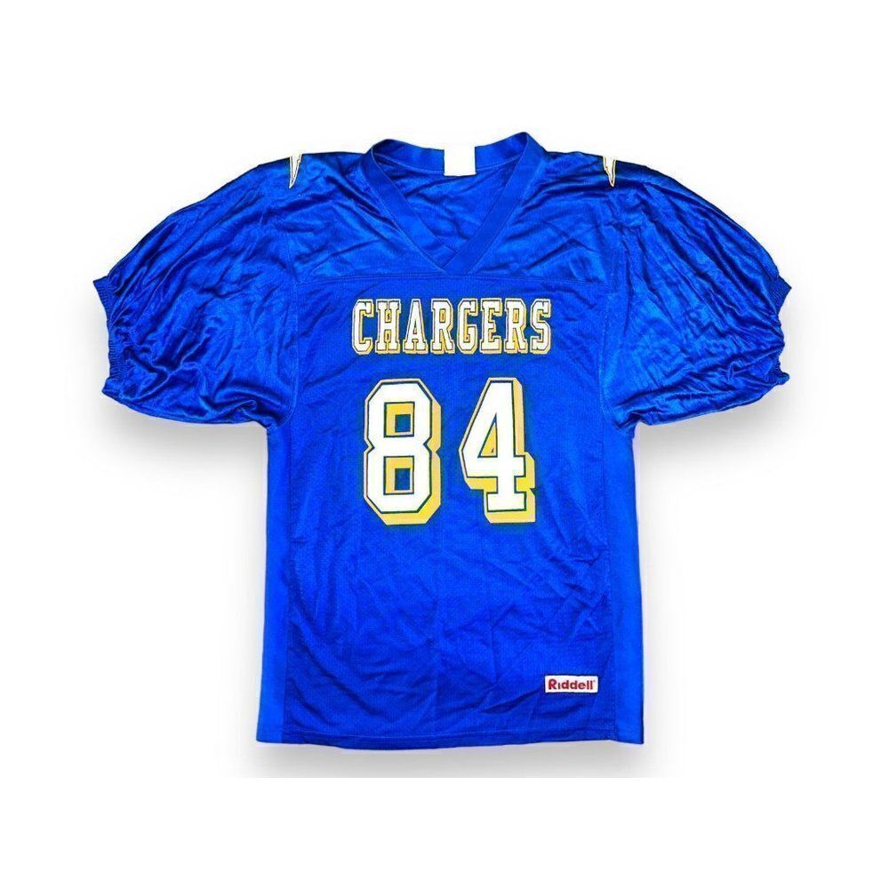 N7 Vintage Riddell Chargers Football Jersey Blue